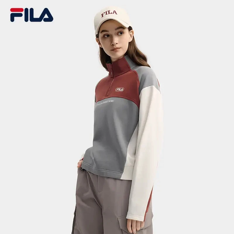FILA/斐乐【柔心纱】秋冬新款女士户外运动针织长袖T恤F11W549220F