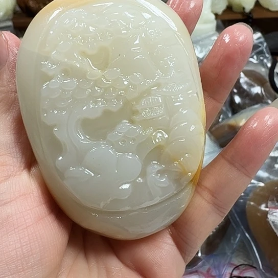 时***人砖雕石头手把件不退不换