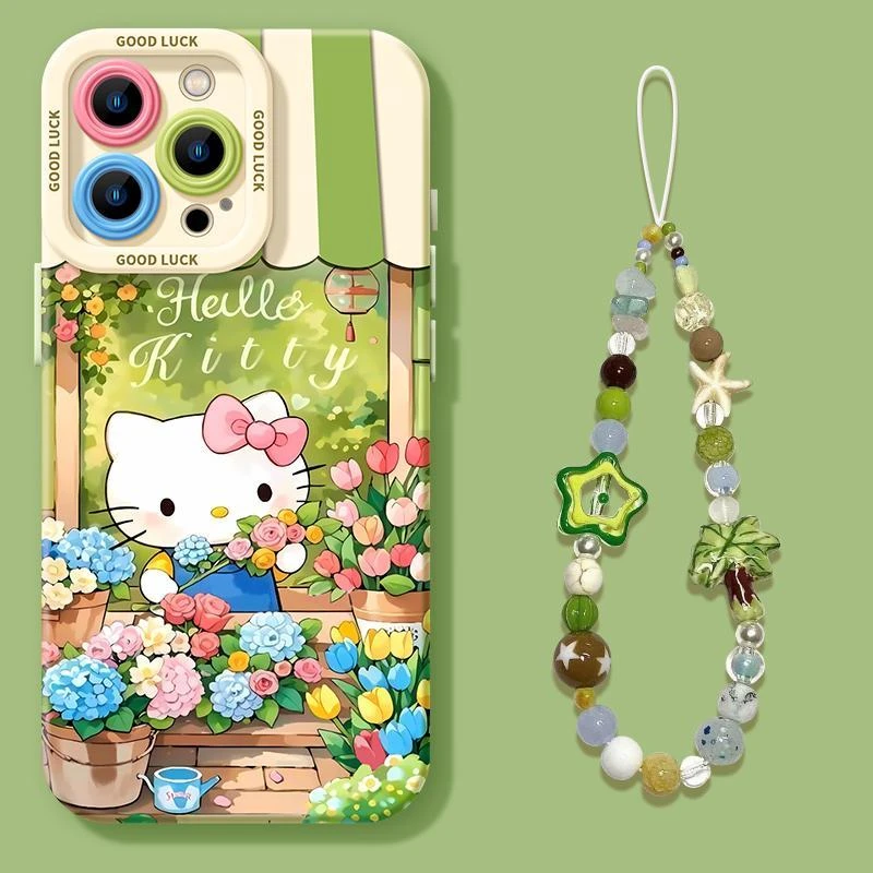 日春凯蒂猫适用iphone16/15promax手机壳苹果13全包14/12防摔11女