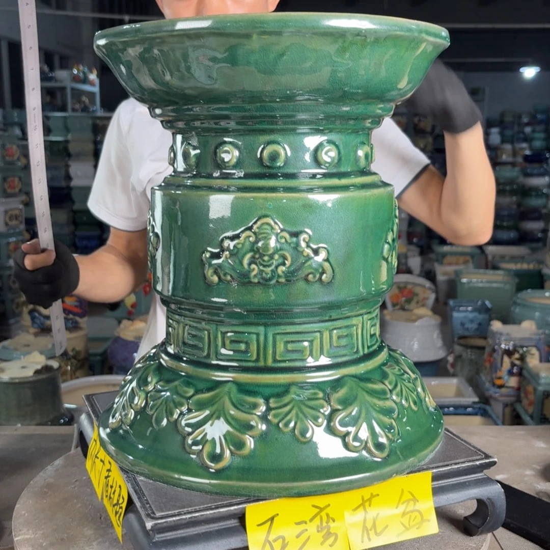 一风堂石湾花盆 面30高35