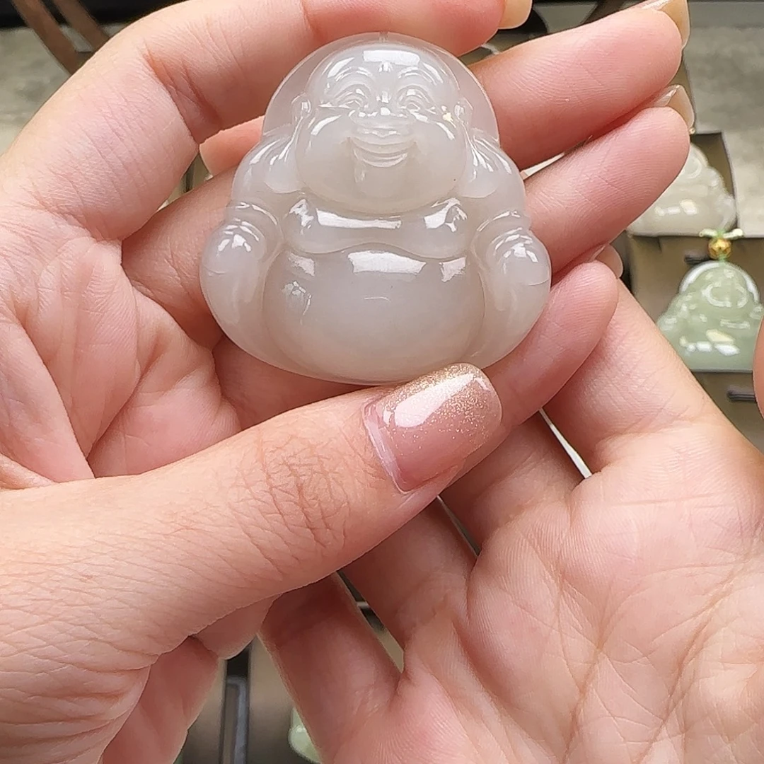 吊坠(赠链)18K金镶嵌和田玉
