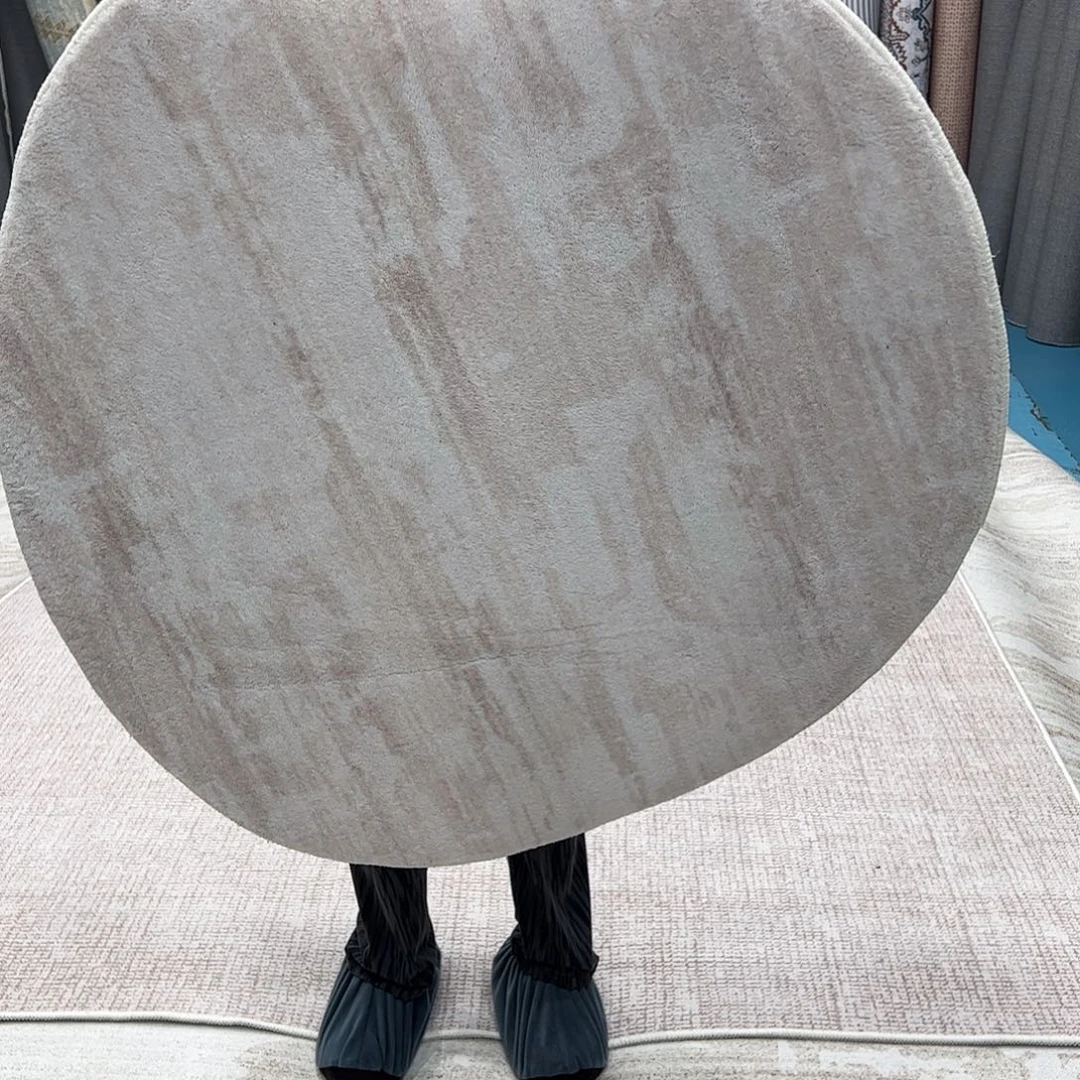 混纺加厚棉布底仿羊绒直径一米圆全新特价福利