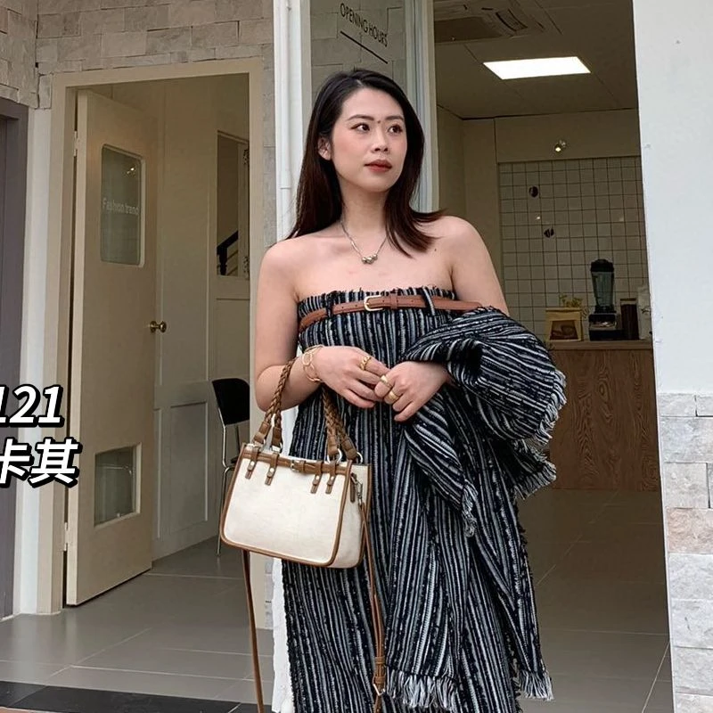 【母亲节礼物】SK-82121-米/卡其-轻奢时尚女士新款手提单肩斜挎包