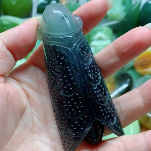 蛇纹石玉未镶嵌手把件