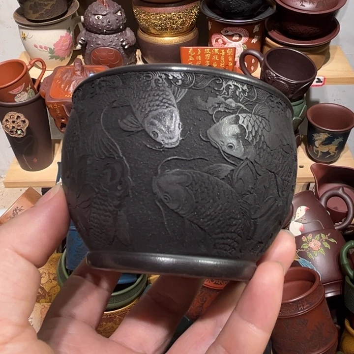 茶杯紫砂宜興紫砂主人杯