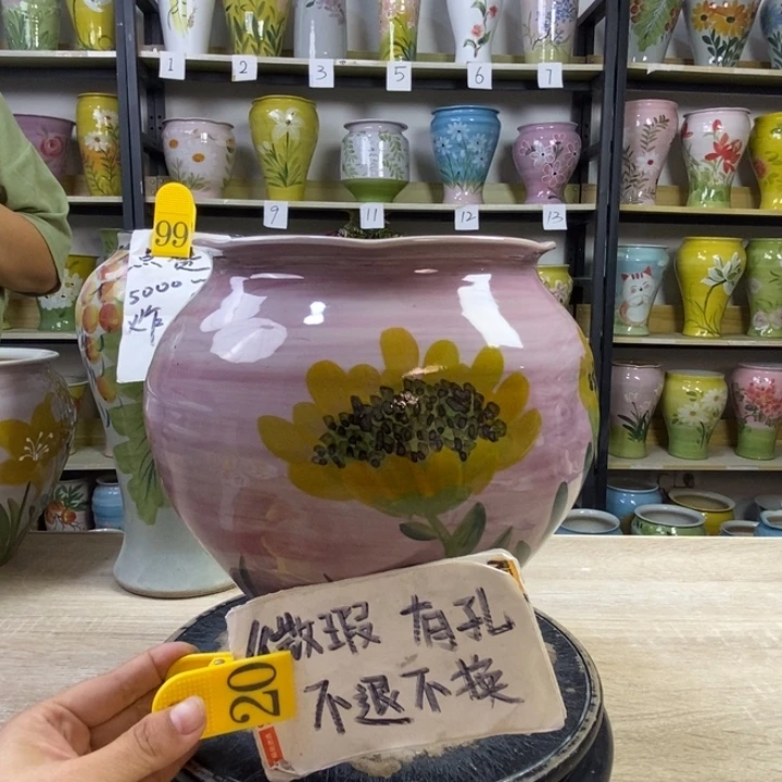 景德镇高温陶瓷花盆