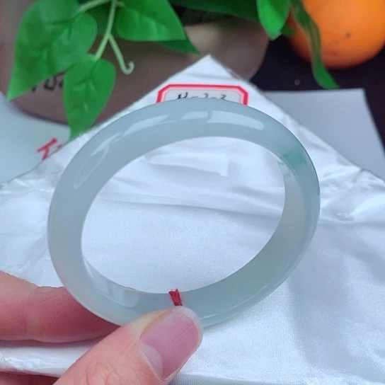 翡翠手镯未镶嵌   贵妃55 冰飘蓝花