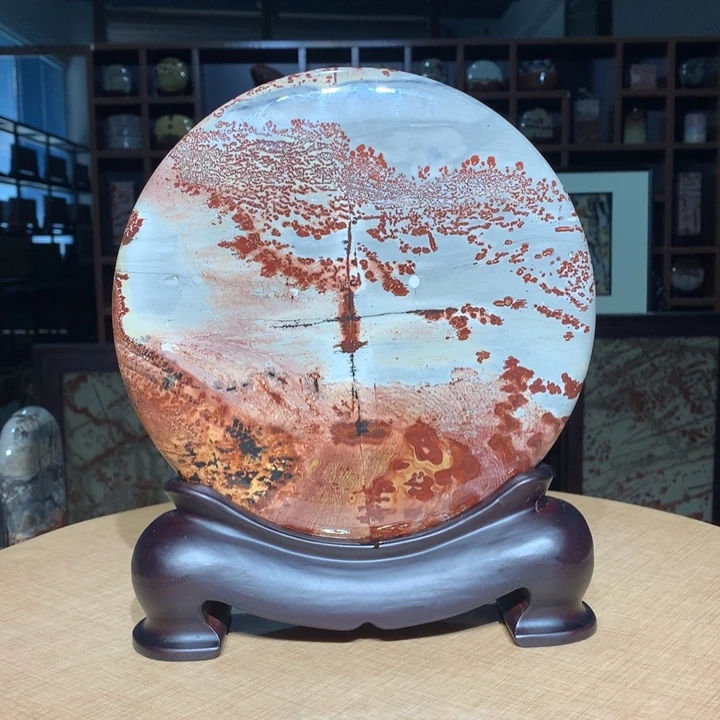 ，广西国画石摆件，收藏观赏