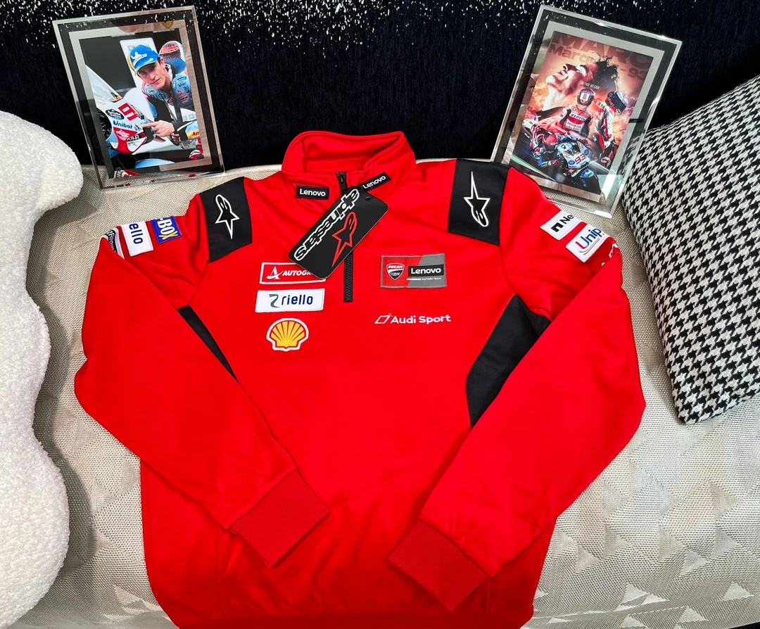 杜卡迪厂队 MOTOGP21款摩托车外套 DUCATI刺绣卫衣 A星联名骑行服