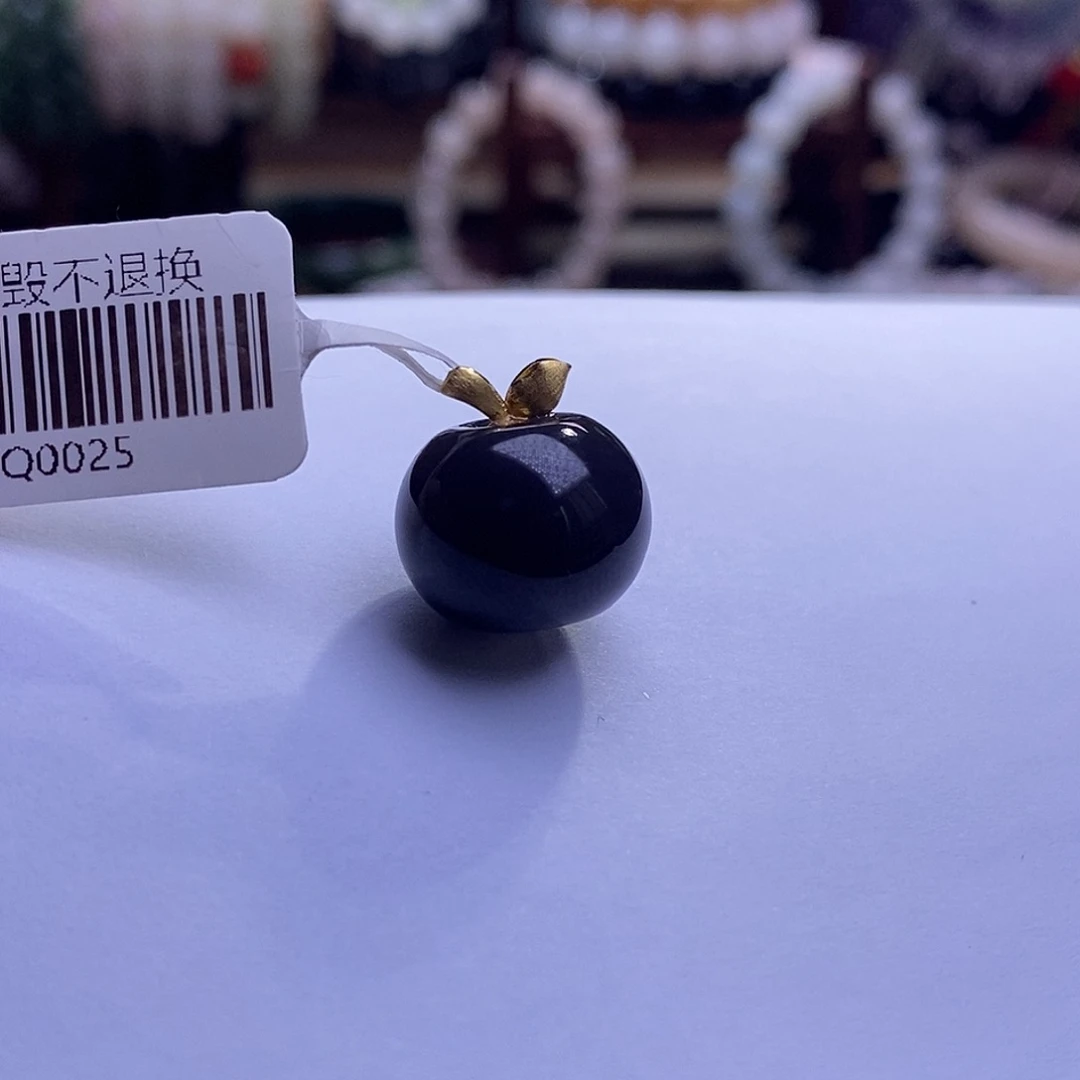 颈饰未镶嵌和田玉收藏级烟紫老矿料高冰帝王紫金镶苹果