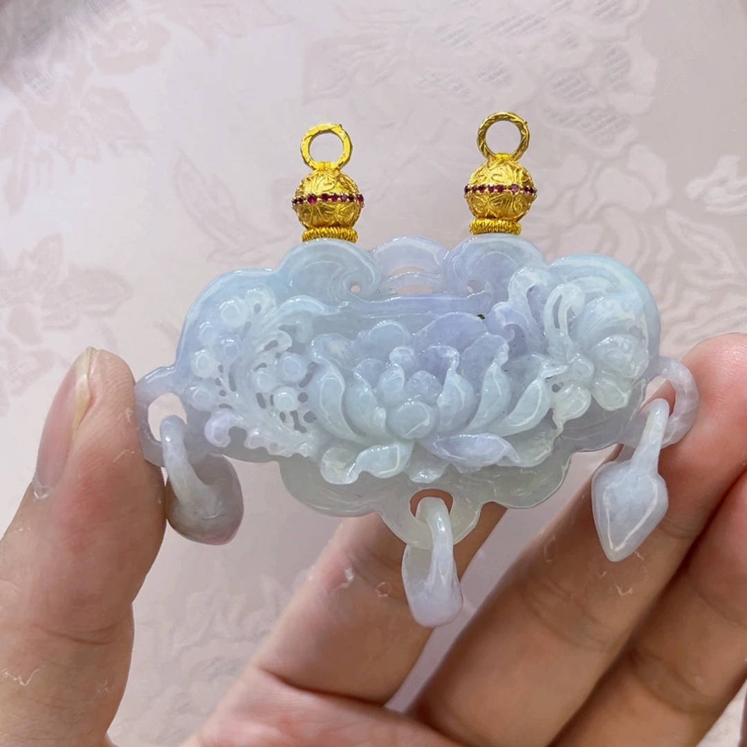 翡翠合金吊坠(赠链)代编织