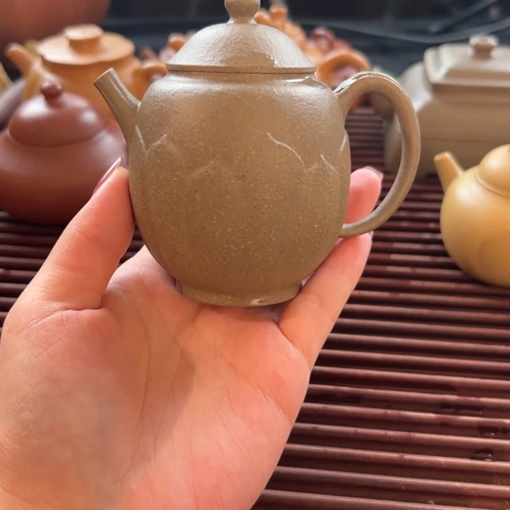 茶壶紫砂青段繁莲150cc