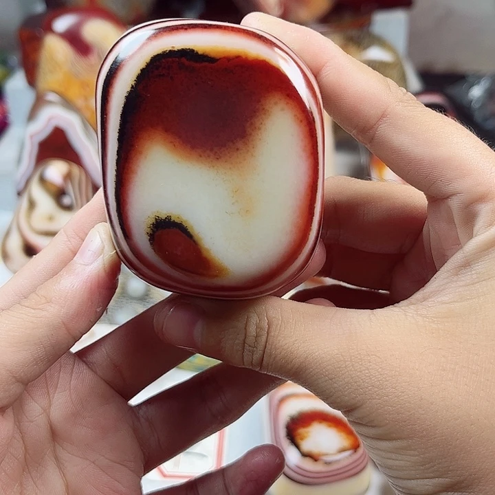 玛瑙/玉髓未镶嵌耳饰