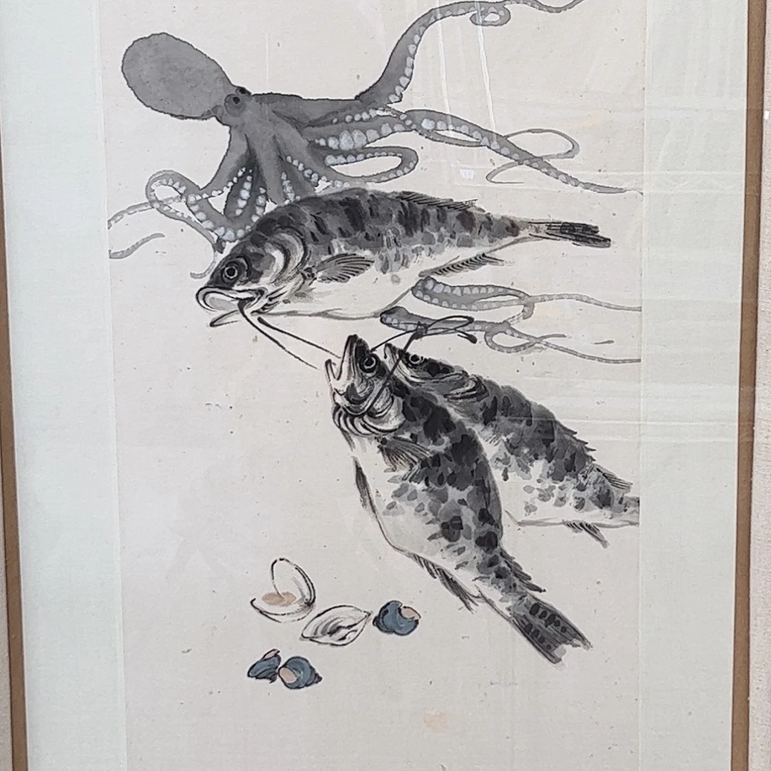 （w6774）海鲜 书画3近