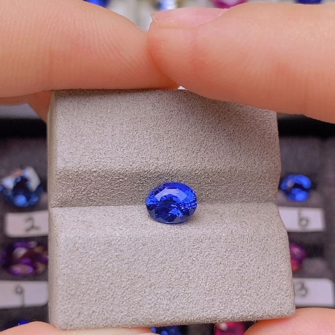 裸石蓝宝石GUILD证书兰卡VB矢车菊1.52ct/4546