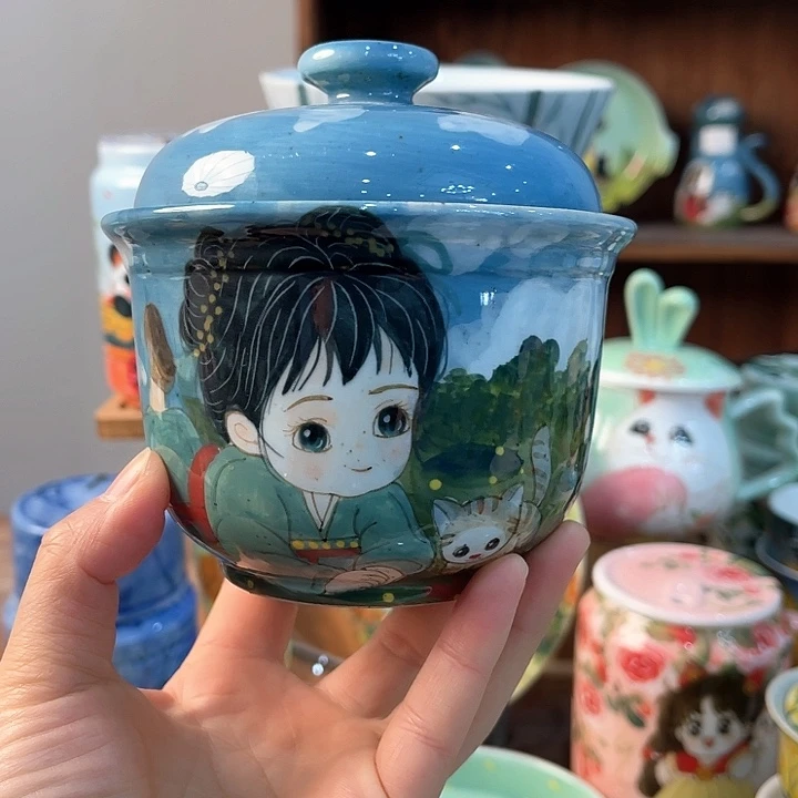 陶景德镇釉下手绘陶瓷