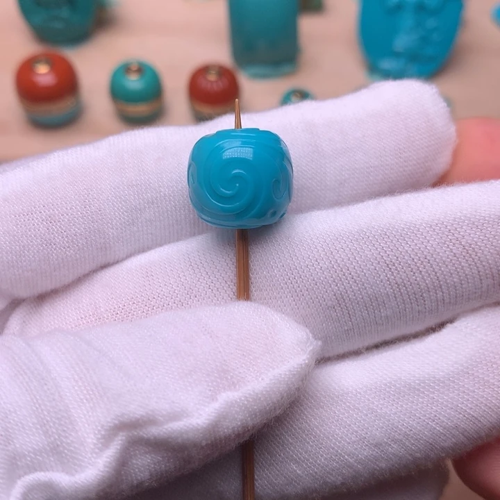 绿松石博古13.1未镶嵌云**蓝