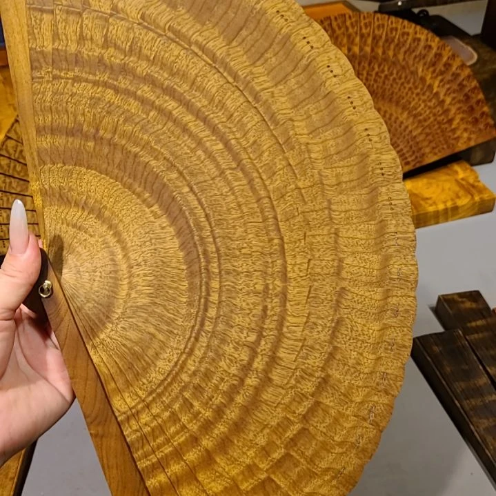 扇子21小叶桢楠金丝楠木苏扇