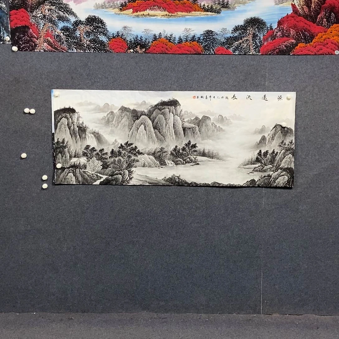 国画小六尺山水一幅