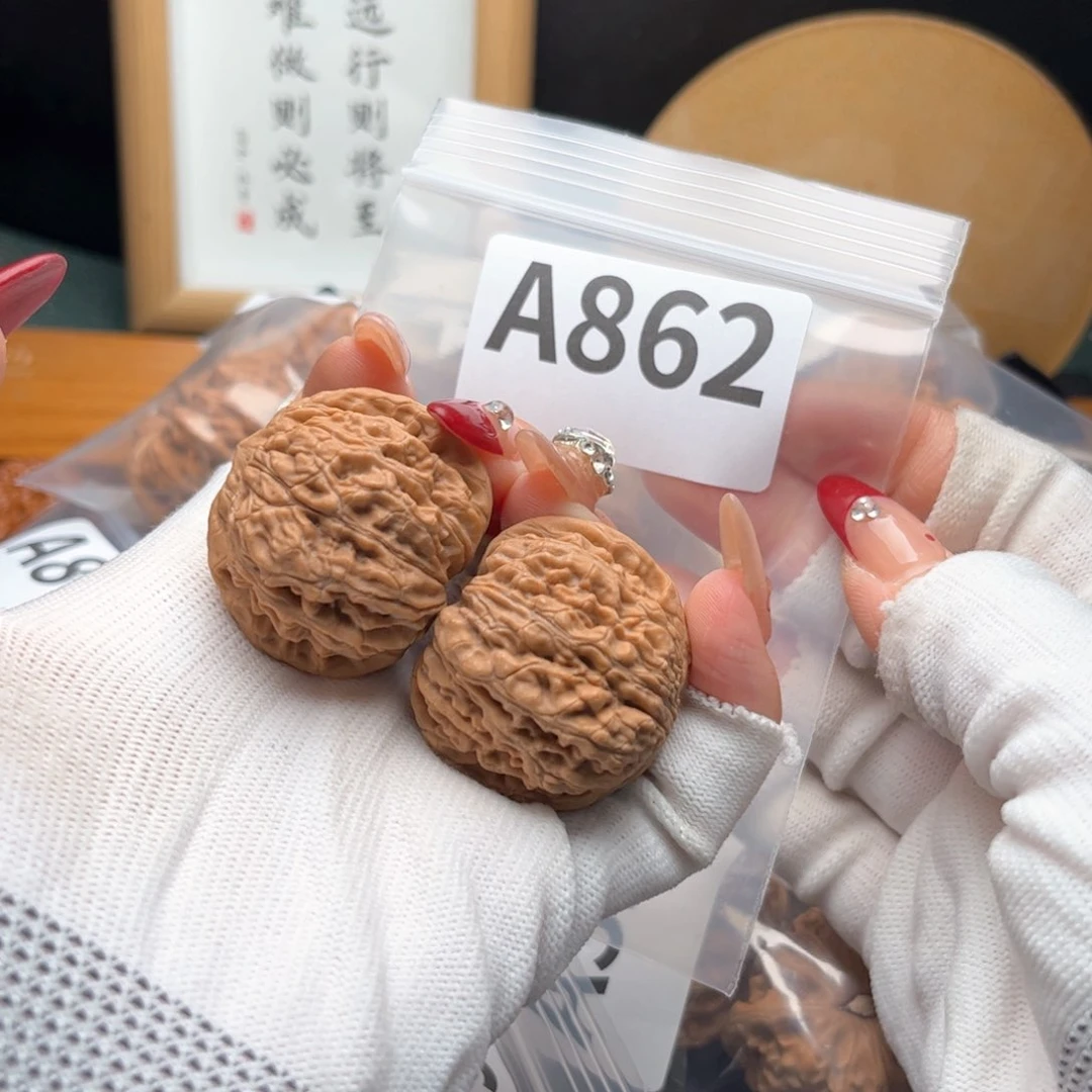 文玩核桃把件腻****工37承德骰子a 862