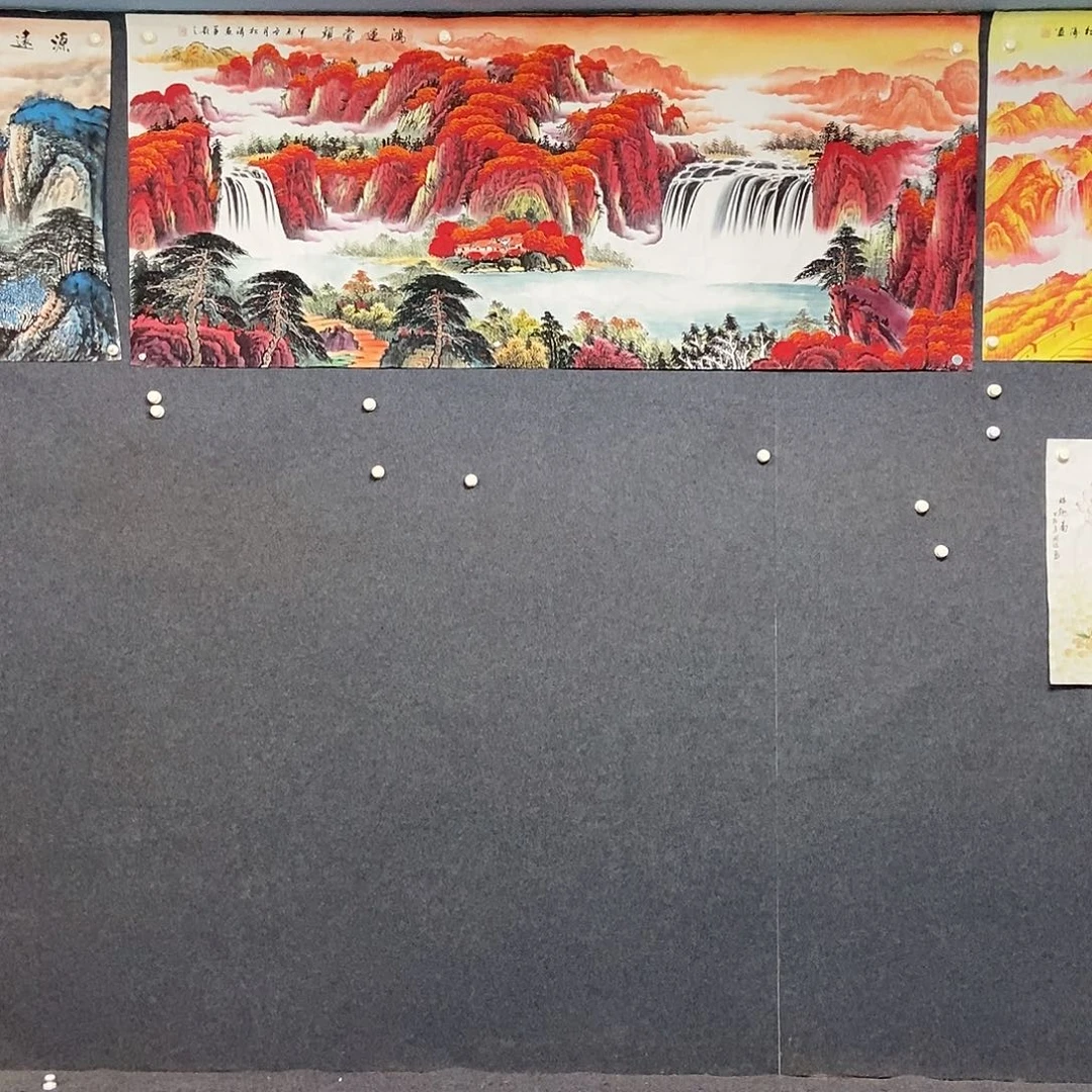 国画小八尺山水一幅