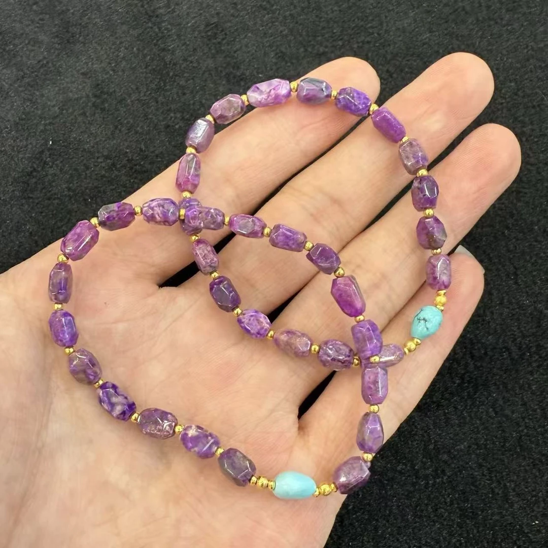 【北野珠宝】18k金天然舒俱来DIY手串B05H-350多样性发一4mm+