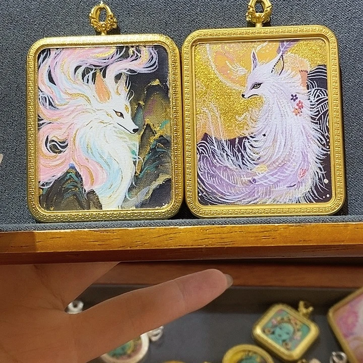 纯手绘 九尾狐 高卡 2张