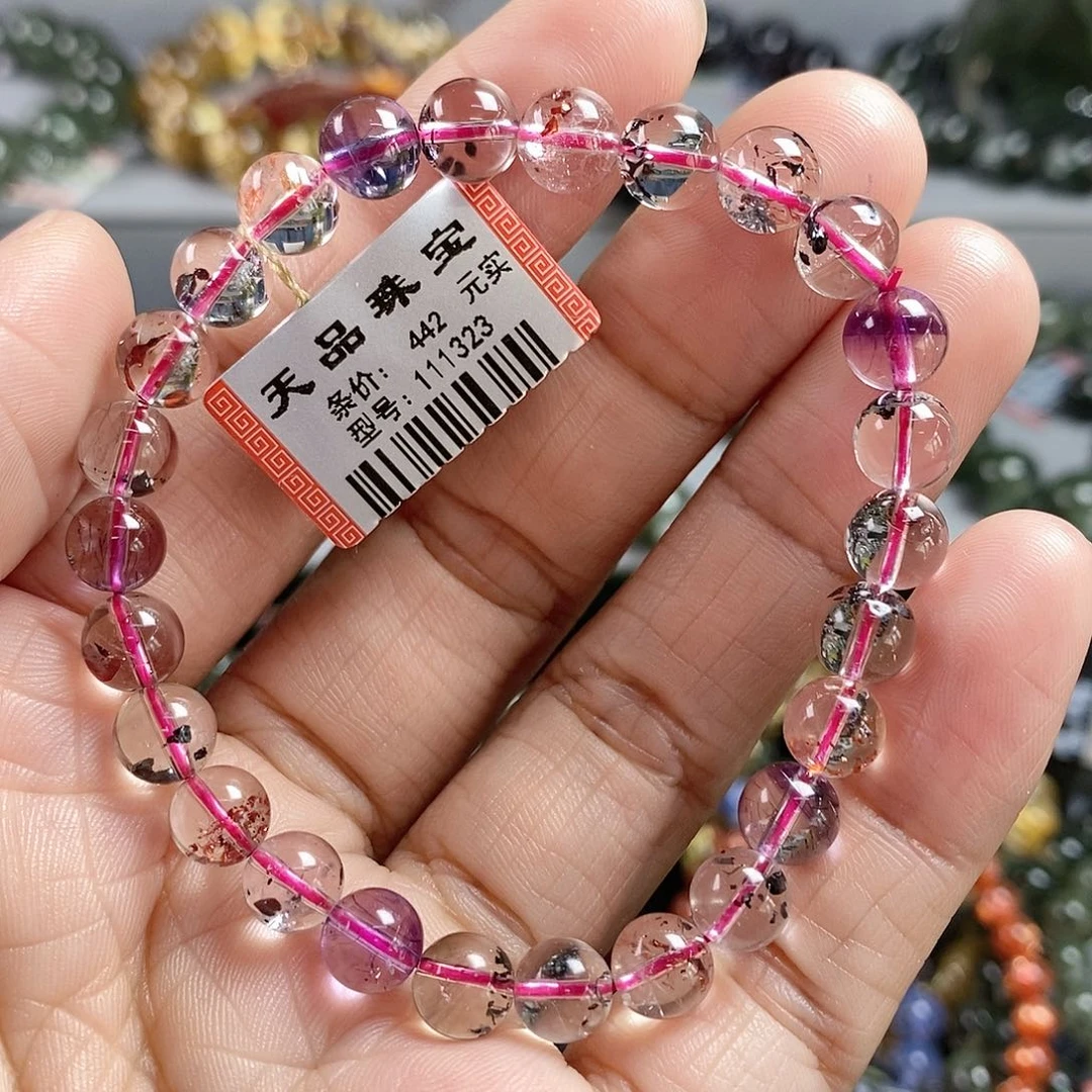 水晶未镶嵌手链超七手链111323