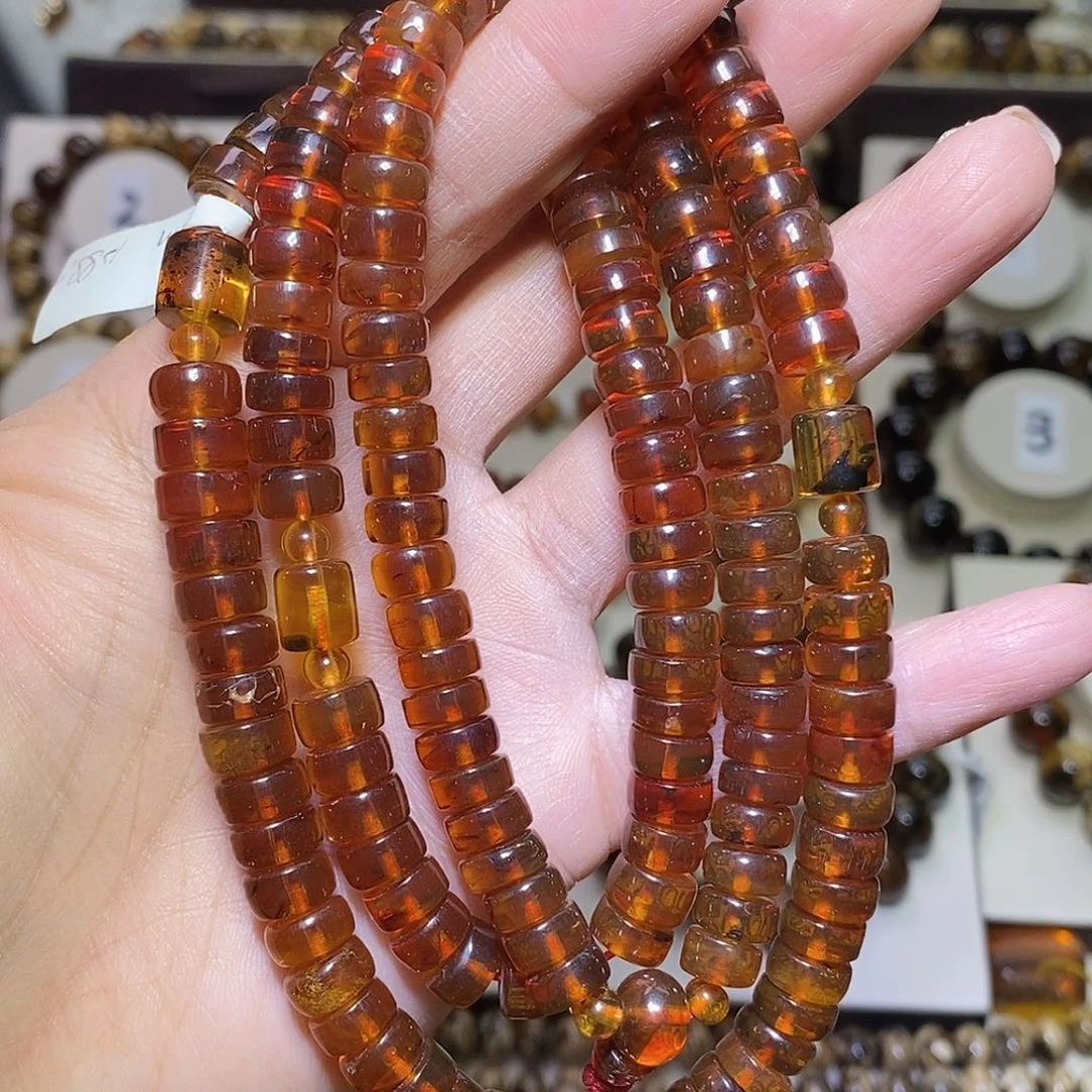 琥珀未镶嵌裸石西坑老油红8福利