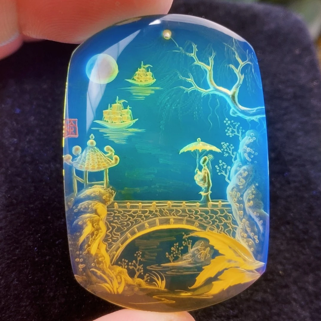 【闪购商品】蓝珀吊坠(不含链)未镶嵌