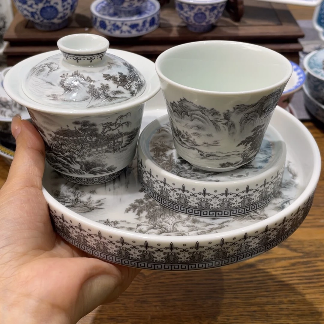 盖碗陶瓷景德镇陶瓷工厂福利价