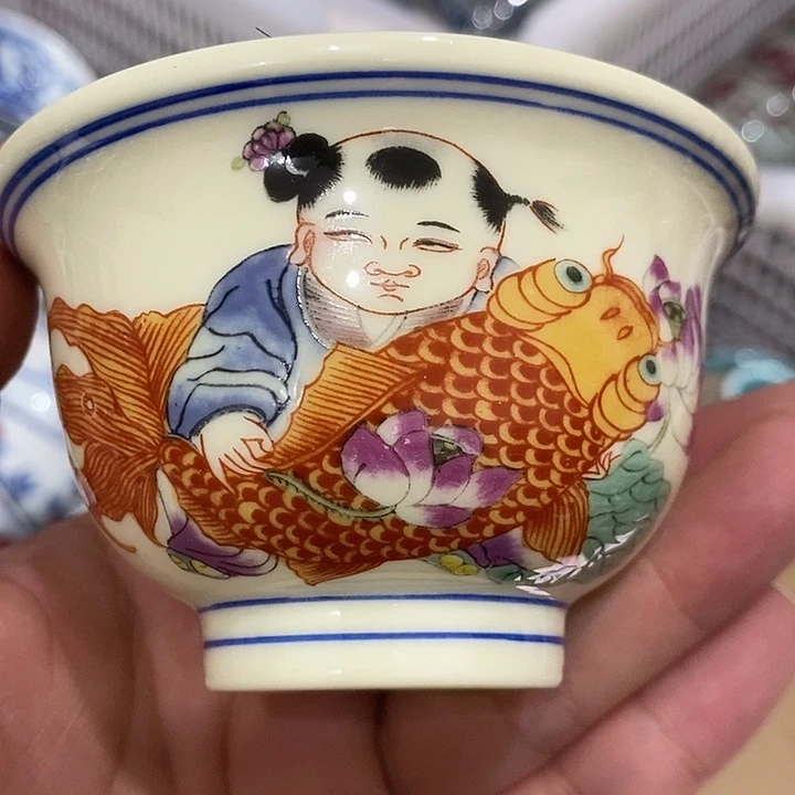 摆件景德镇陶瓷主人杯13455