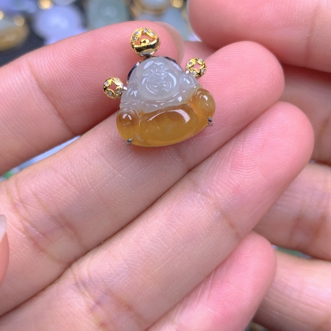 【闪购商品】翡翠18K金镶嵌颈饰m*翡翠