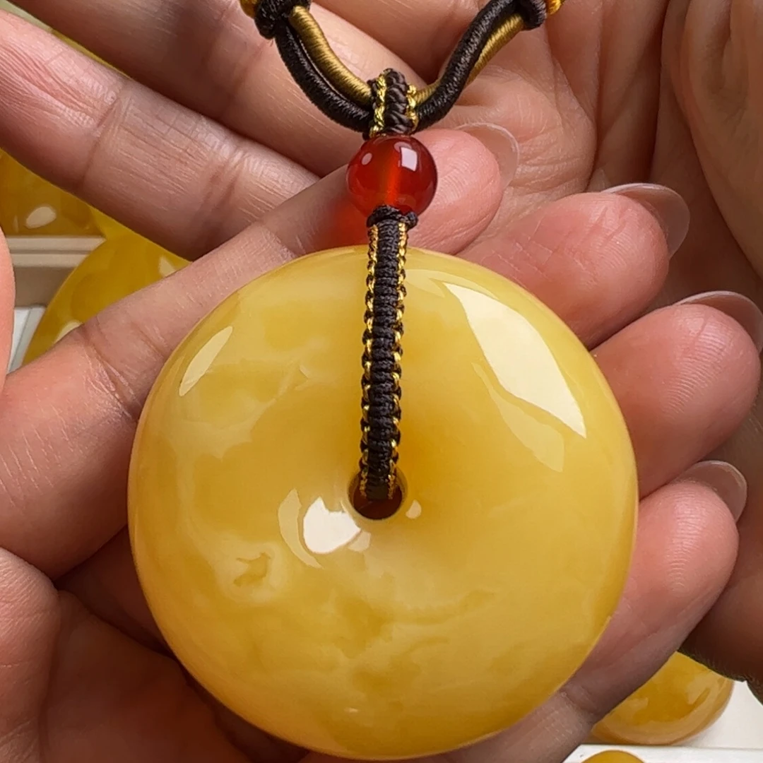 蜜蜡毛衣链未镶嵌无烤色无优化无补胶无煮蜜无辐照