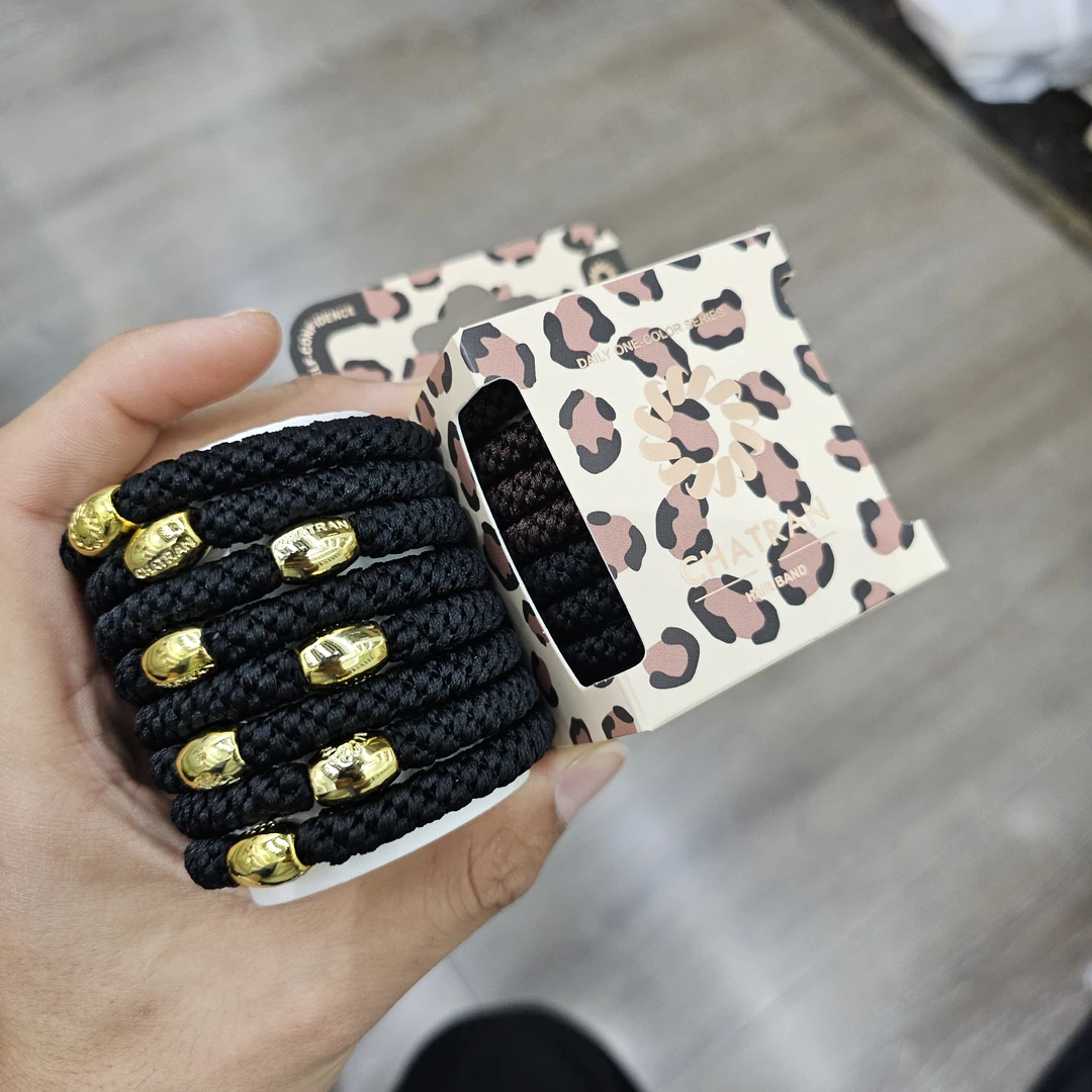 【CT-60173】夏日纯黑发圈可爱女童儿童配饰发绳发饰