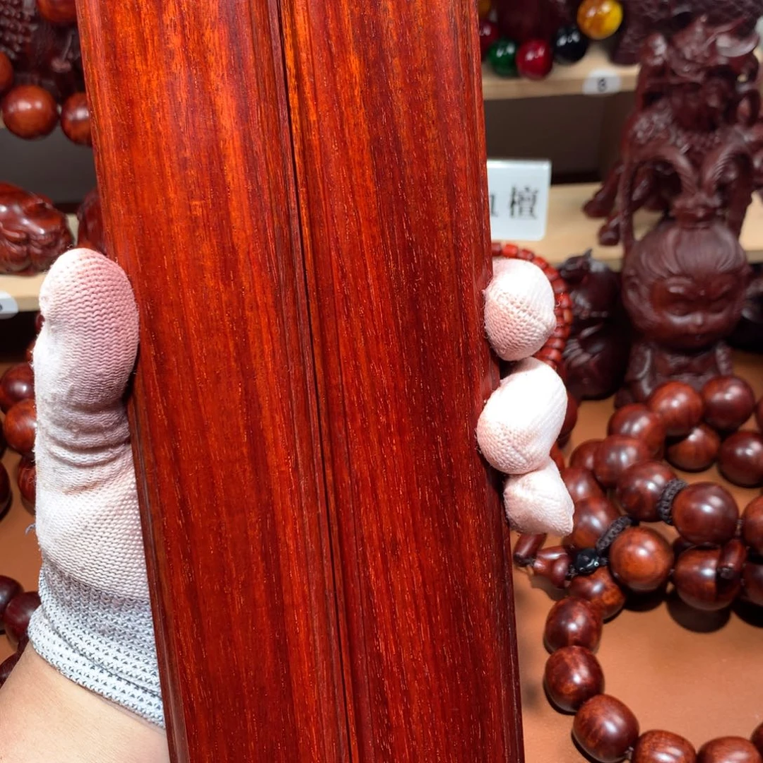 墨***石木金星-镇尺收藏品一对
