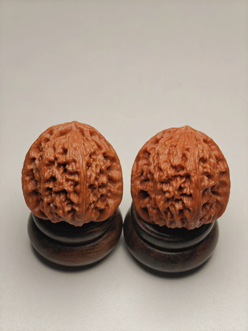 【收藏对】老三角白-边38.3差尺-文玩核桃把件