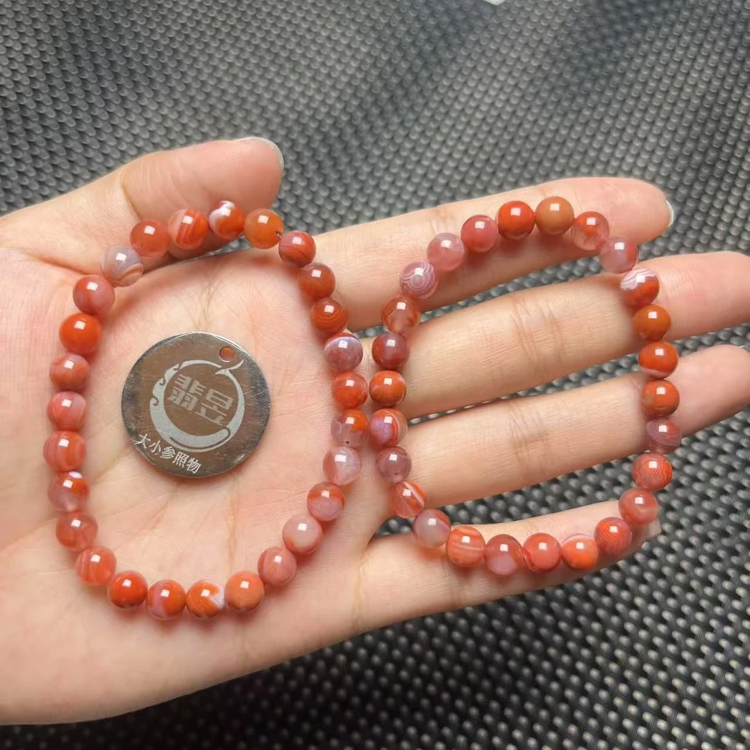 翡昱-N21-47284-南红手串/约5+/约26颗/-多样性发其一C