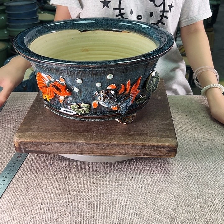 泳坤堂石湾盆陶瓷