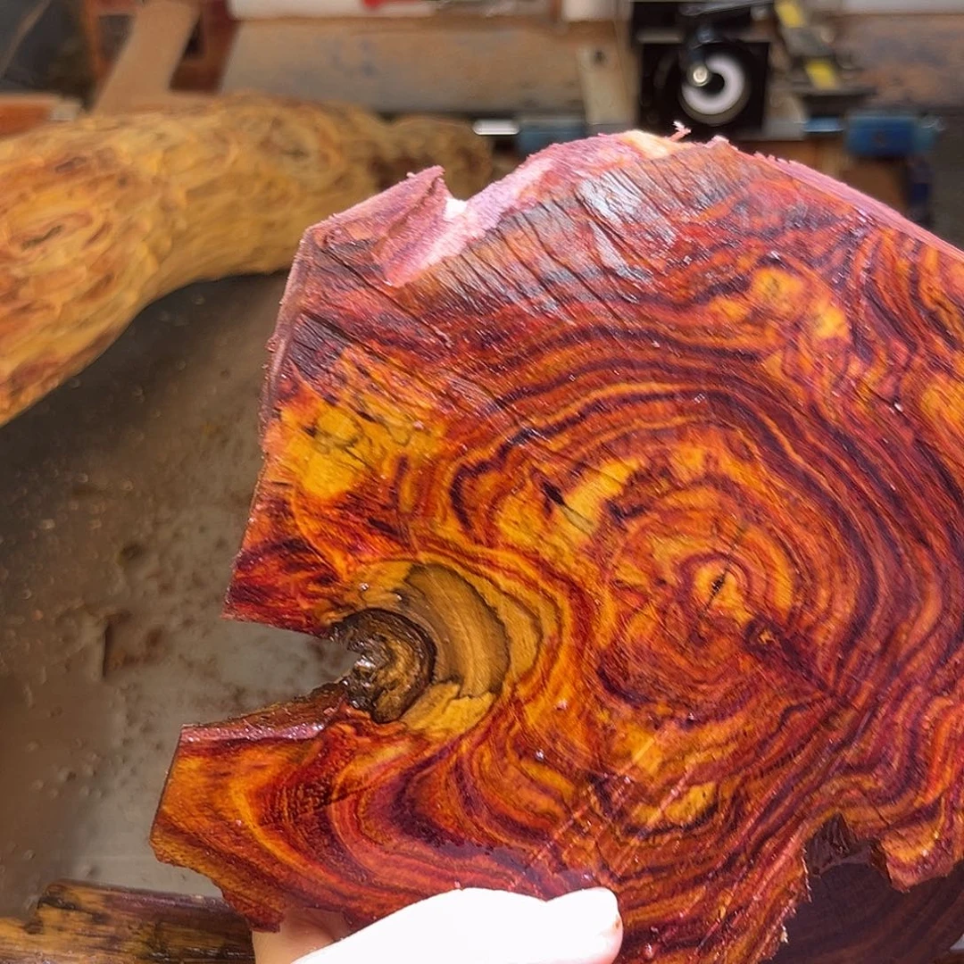 中***馆把件黄花梨/降香黄檀抛光