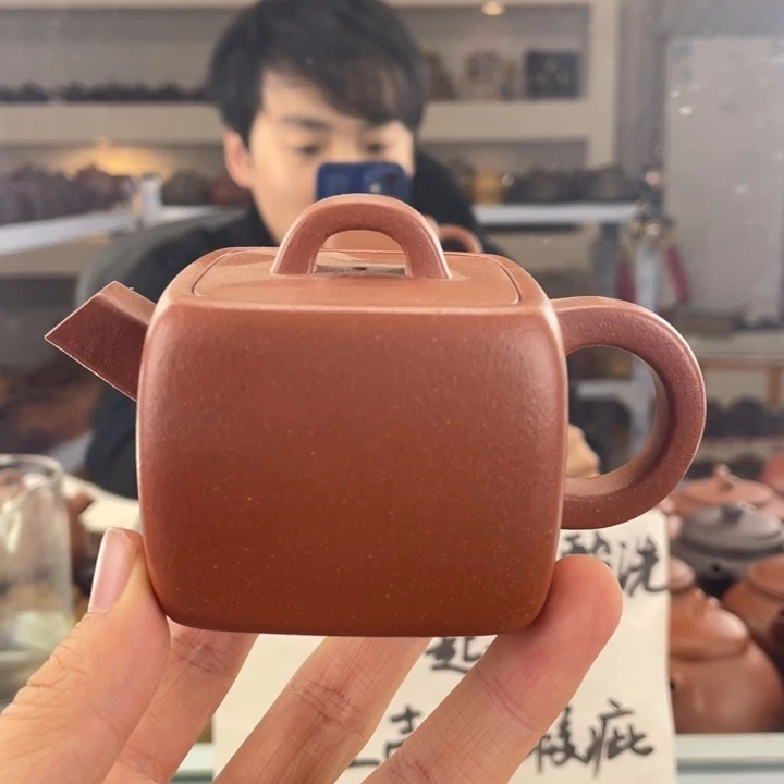 紫砂茶壶150cc红降坡茶壶