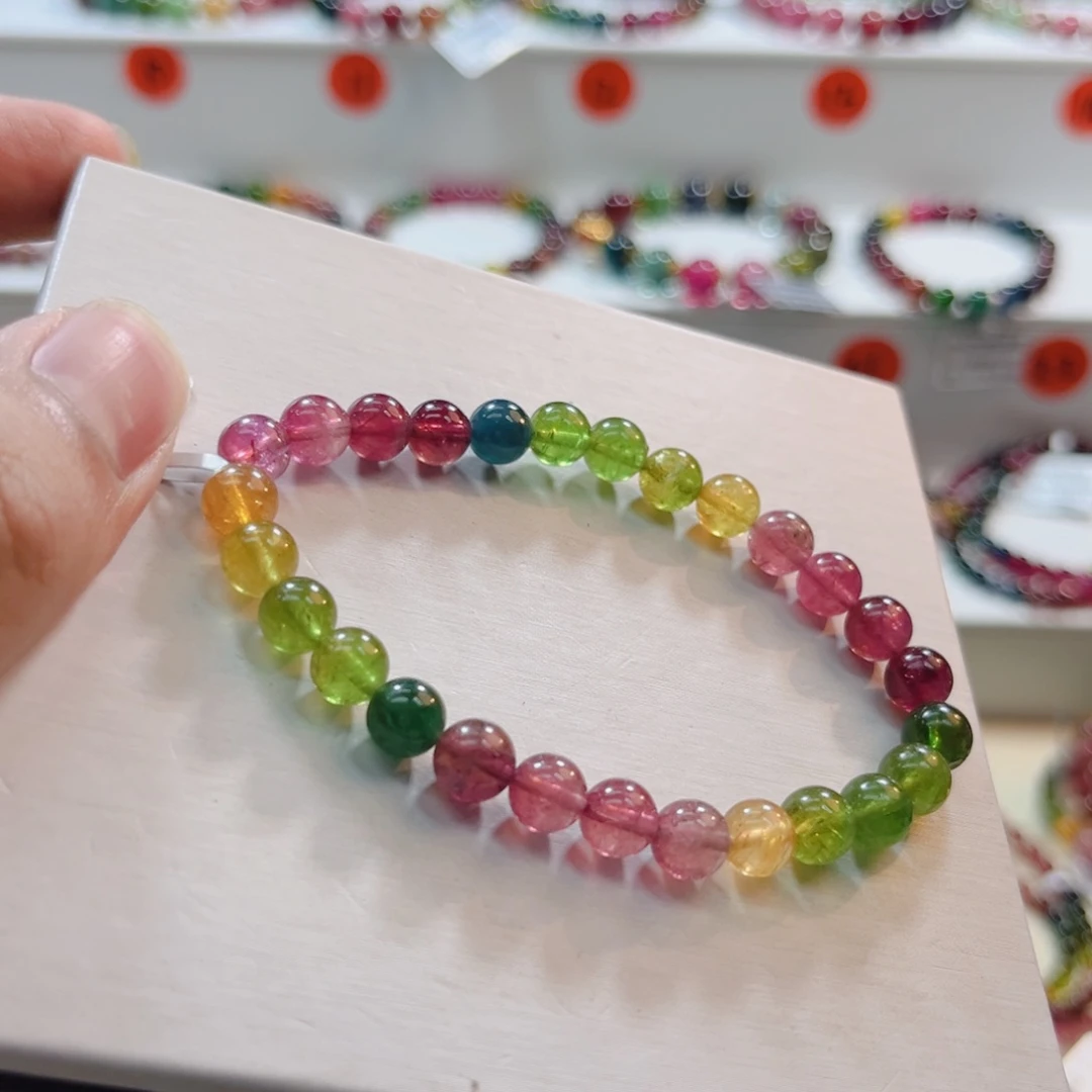 碧玺手串未镶嵌碧玺