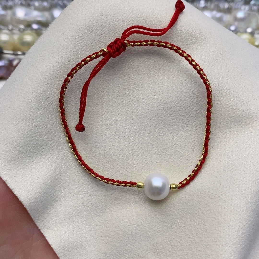 【闪购商品】淡水珍珠手绳银S925镶嵌