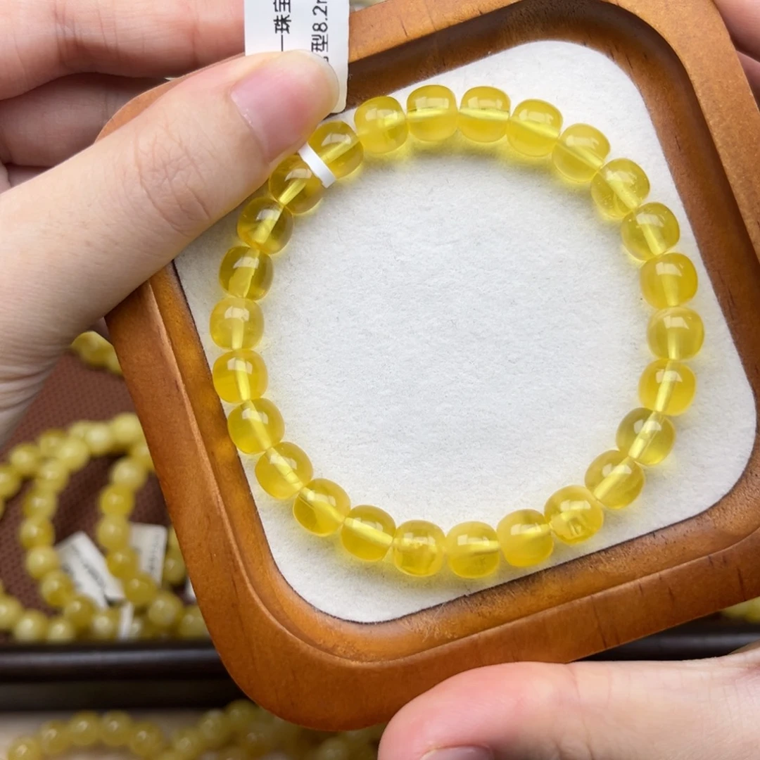 蜜蜡未镶嵌珠宝奇石8.2mm