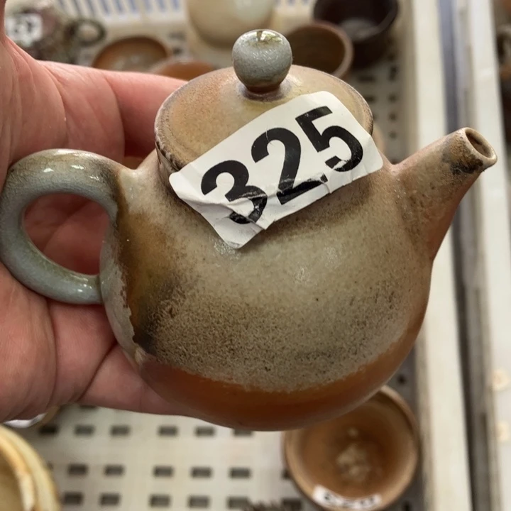 柴烧茶具茶杯大放漏