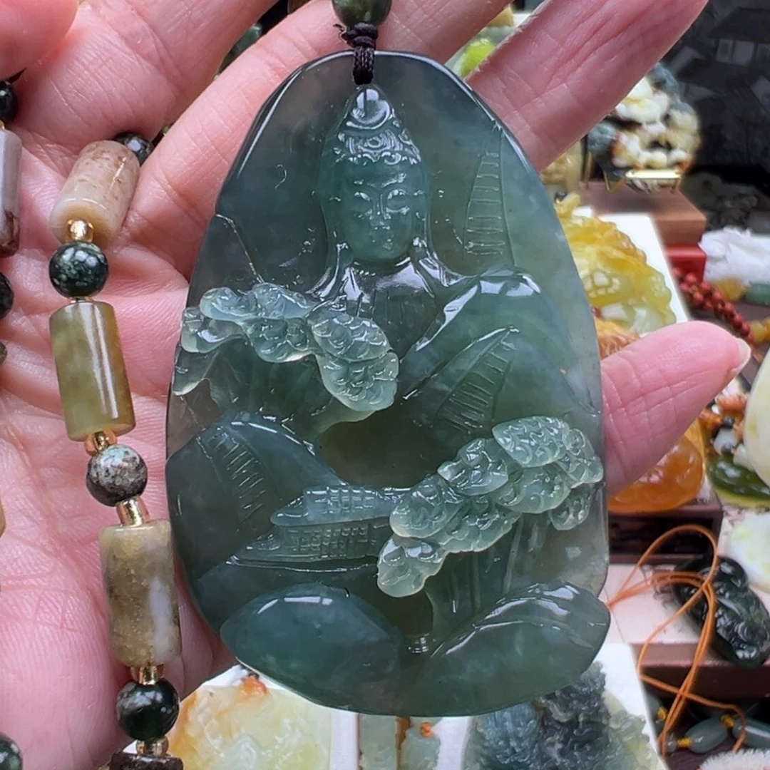 岫玉未镶嵌挂件挂件