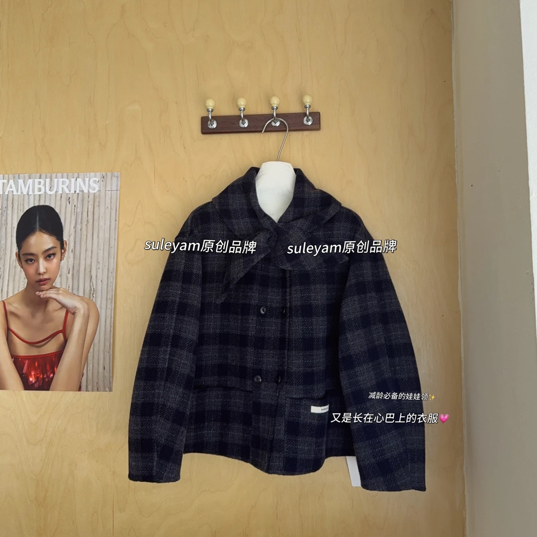 青木子Suleyman【格子控】2025秋冬定制新款大衣