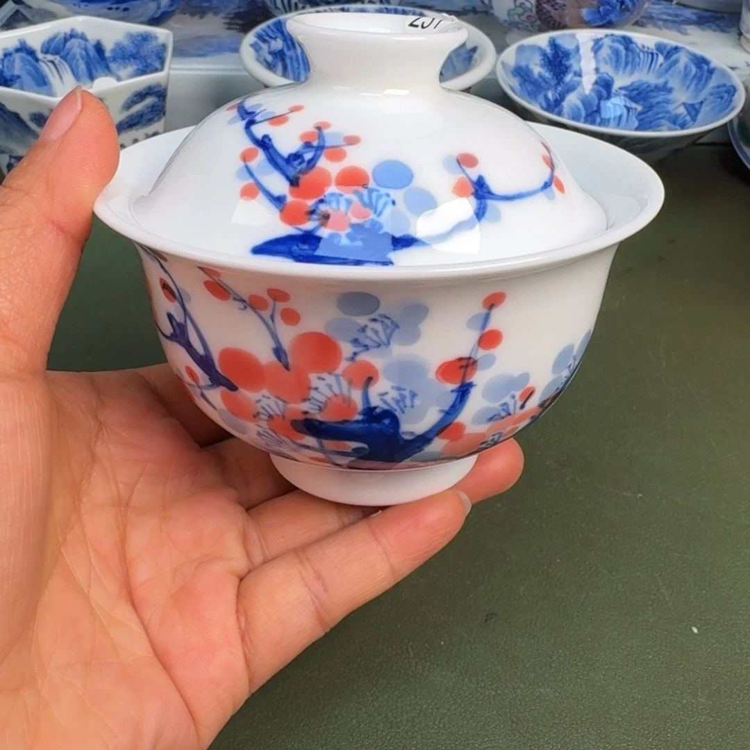 瓷景德镇纯手绘茶具圆圆231