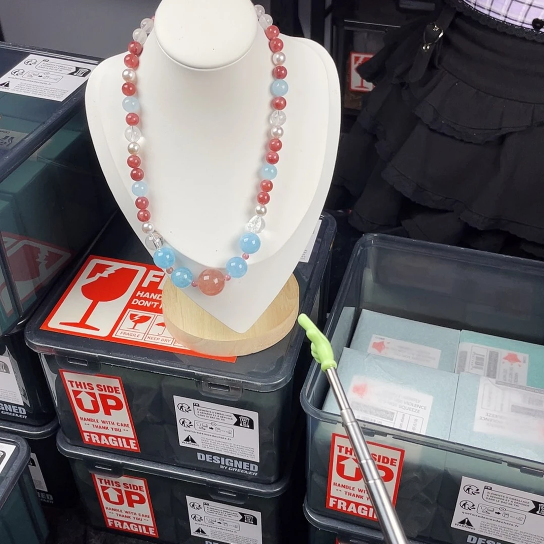 水晶银S925镀金镶嵌手串