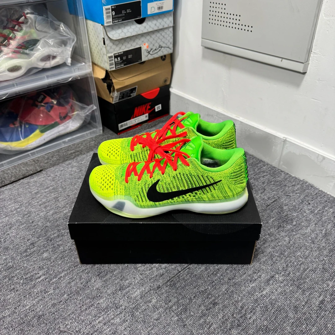 全新未使用 NIKE/耐克 44码 zk10 科比10 青蜂侠id 原盒 染色